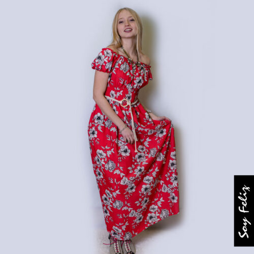Vestido Paisana Estampado