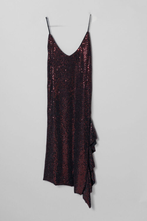 Vestido Brillo con Volante Abajo - Imagen 3