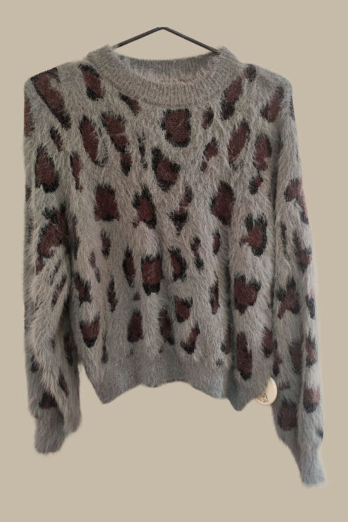Sweater Animal Print Lana con Pelos - Imagen 3