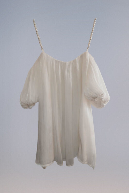 Blusa Seda sin Hombro - Imagen 4