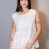 Blusa Broderie sin Manga