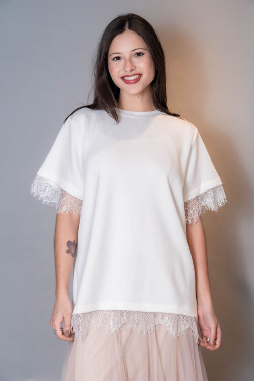 Polera Microfibra Soft con Encaje