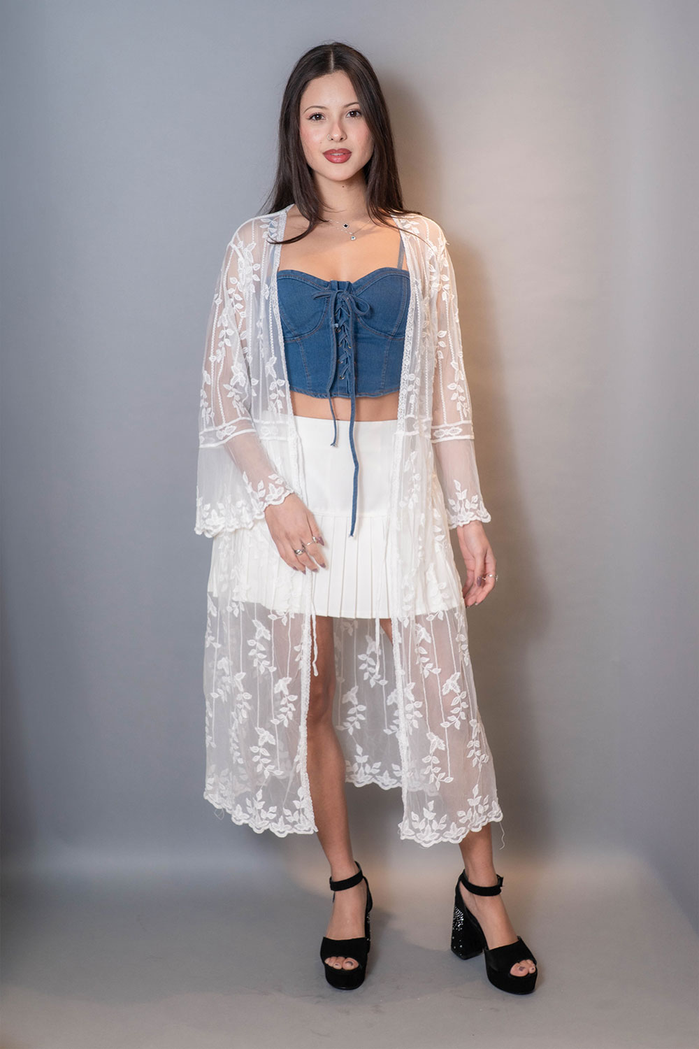 Kimono Encaje