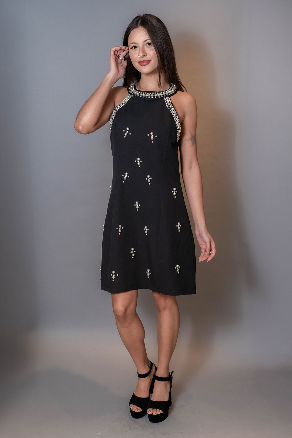 Vestido Halter con Strass - Imagen 2