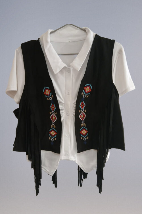 Chaleco Gamuza Bordado - Imagen 3