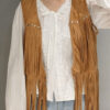Chaleco Gamuza con Flecos y Tachas