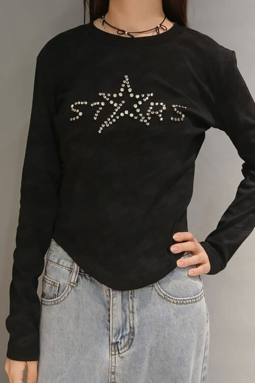 Polera Lycra con Strass