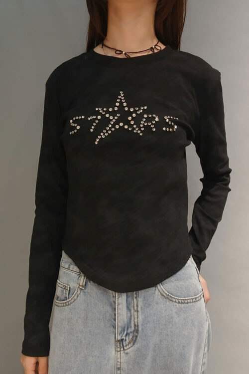 Alternative view of Polera Lycra con Strass