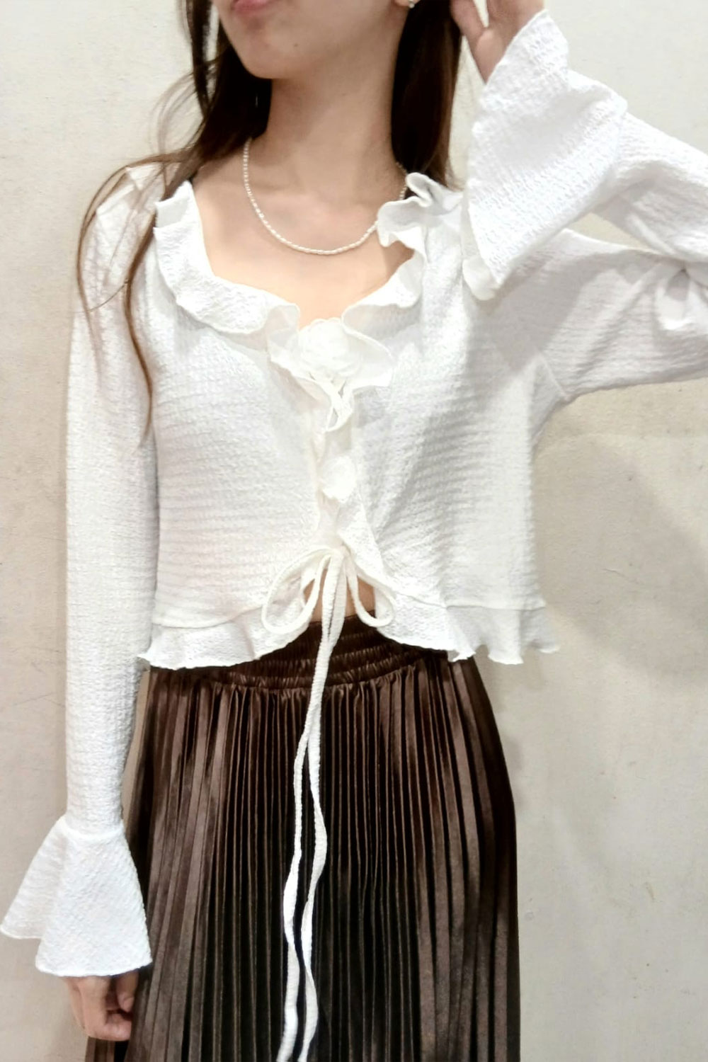 Polera Volantes con Broche Flor - Imagen 2
