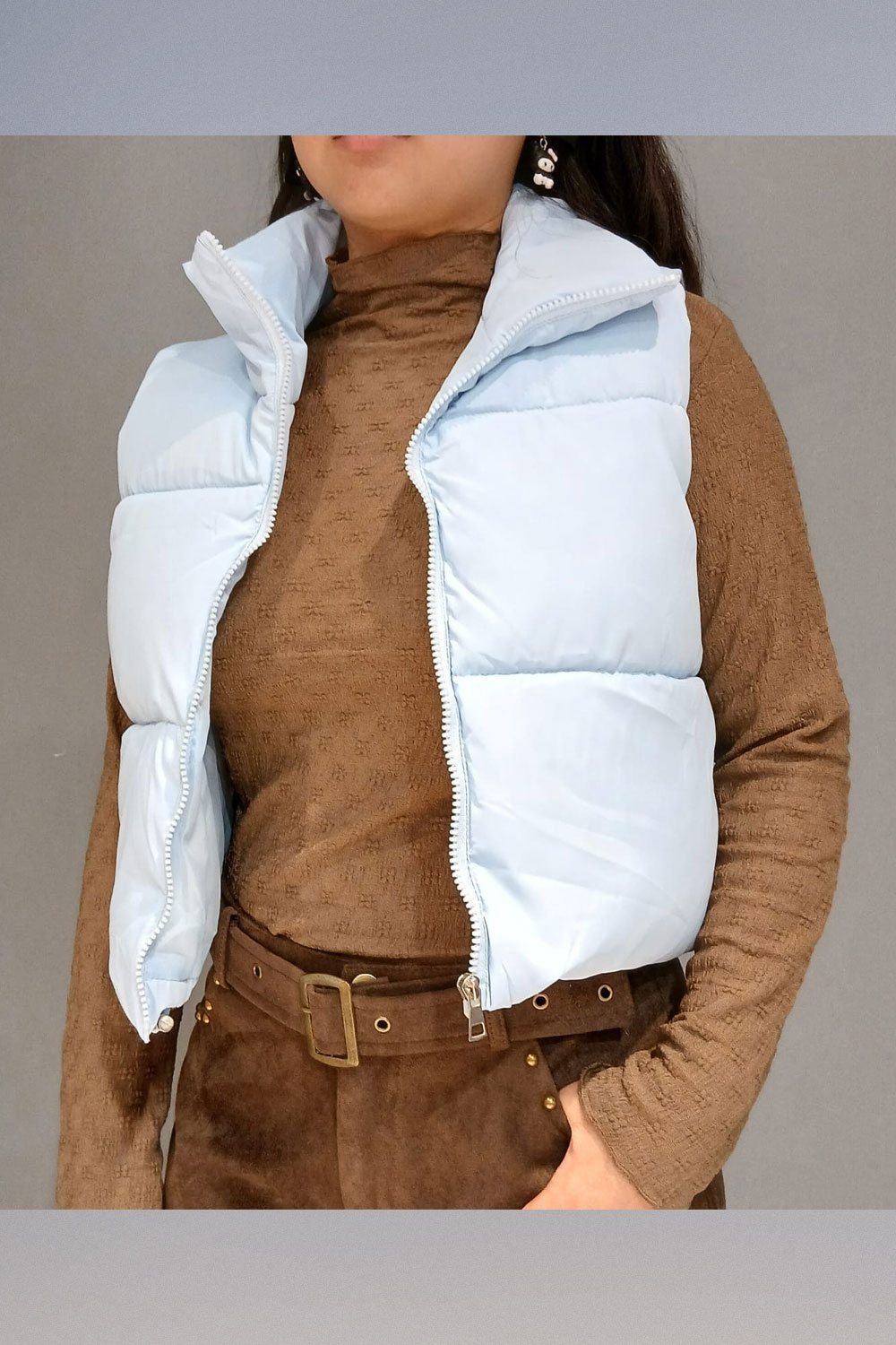 Puffa Crop sin Manga - Imagen 2