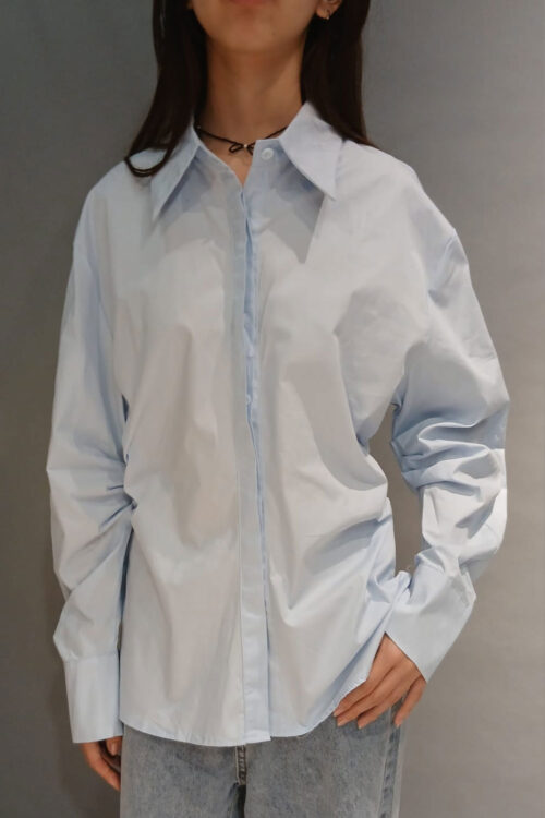 Camisa Poplin con Frunce
