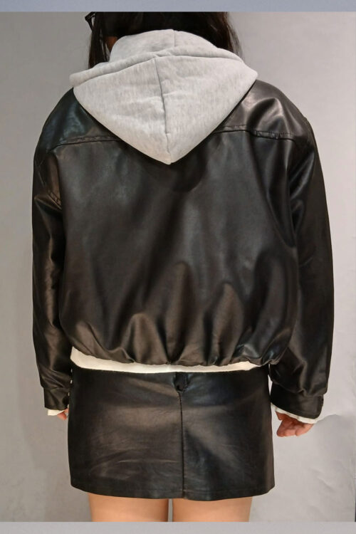Campera Cuerina Globo con Pierl Adentro - Imagen 5