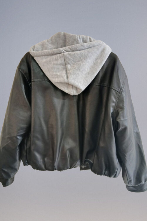 Campera Cuerina Globo con Pierl Adentro - Imagen 4