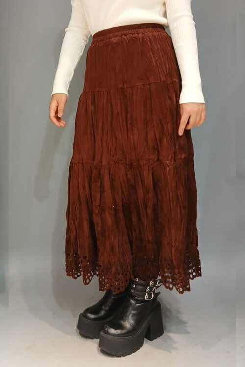 Alternative view of Falda Velvet con Ruedo
