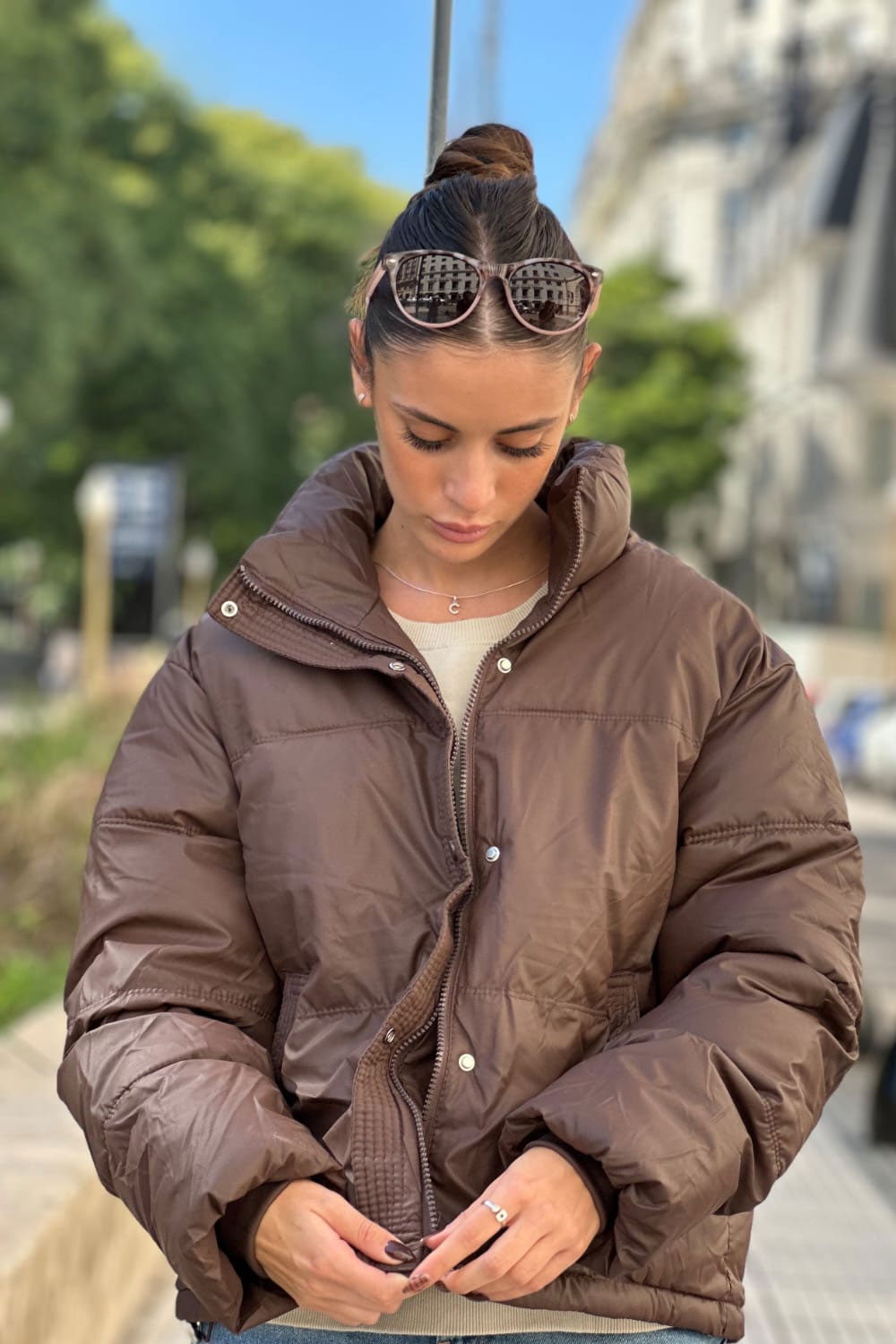 Parka Puffer Satinado