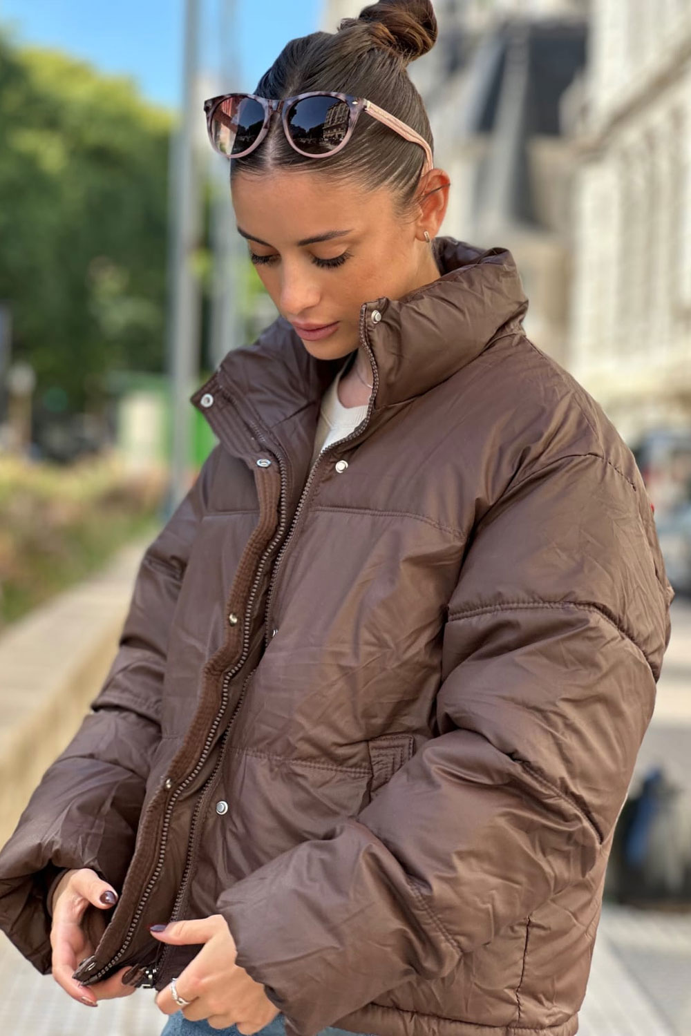 Parka Puffer Satinado - Imagen 2