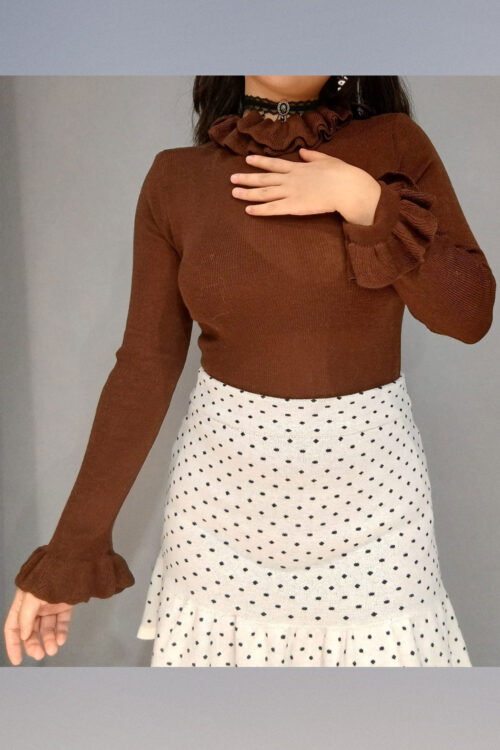 Alternative view of Sweater Liviano con Volante