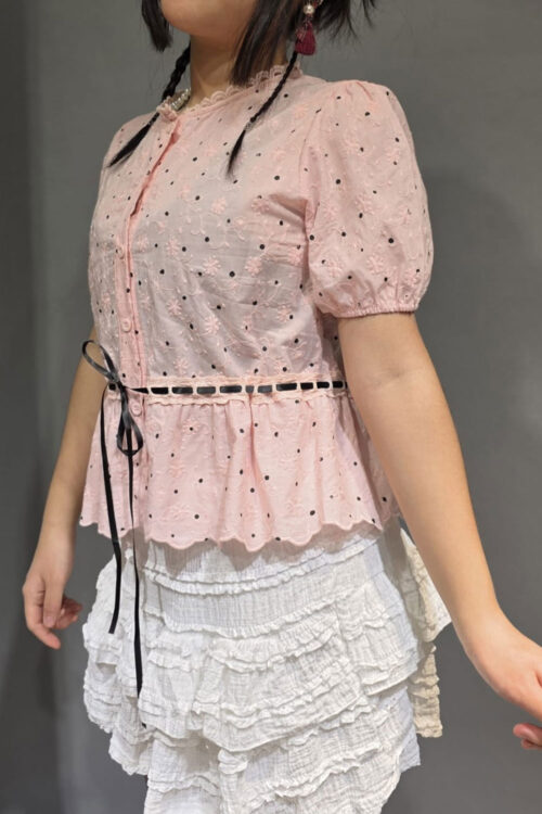Alternative view of Blusa Broderie con Cinta Ajustable