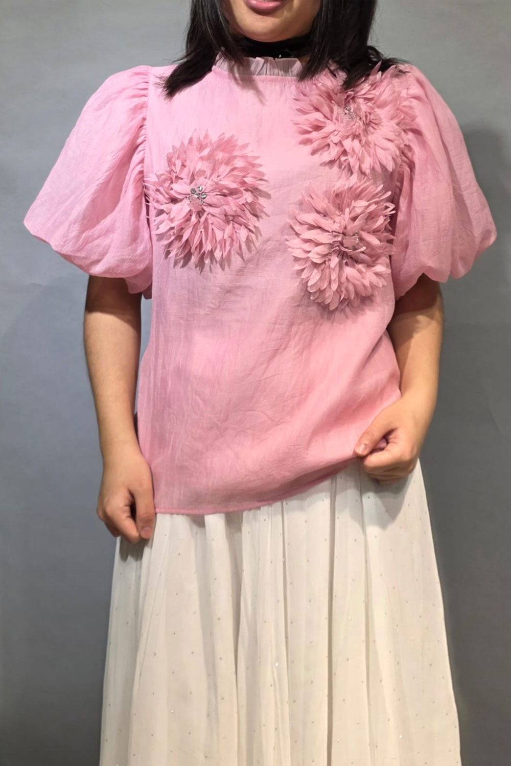 Blusa con Flores 3D
