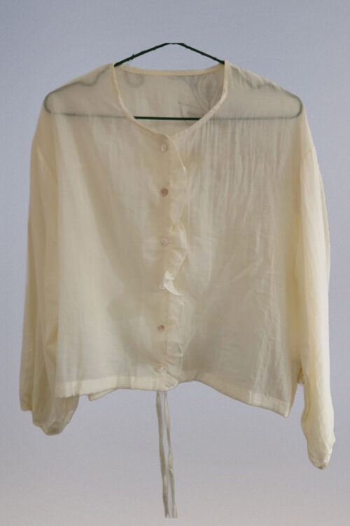 Blusa Gasa con Detalle Volante - Imagen 5