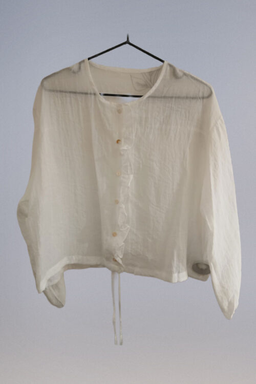 Blusa Gasa con Detalle Volante - Imagen 3