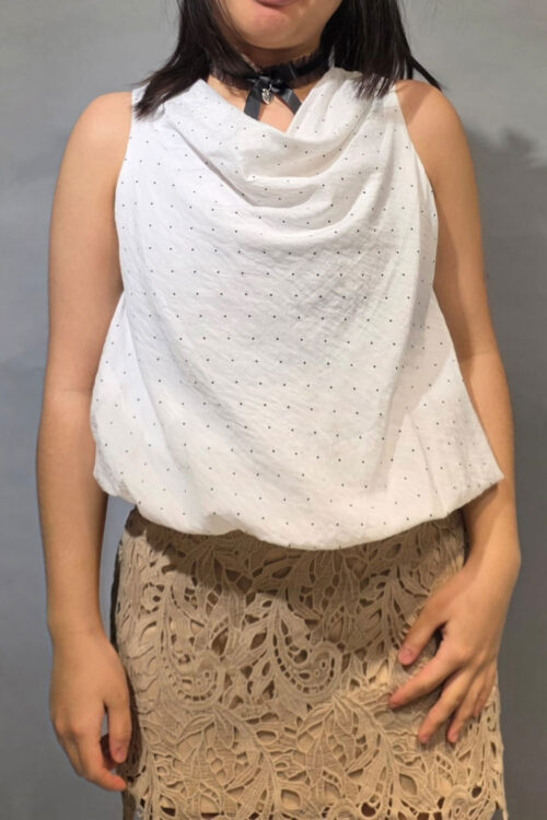 Blusa Globo con Cuello Bouche - Imagen 2