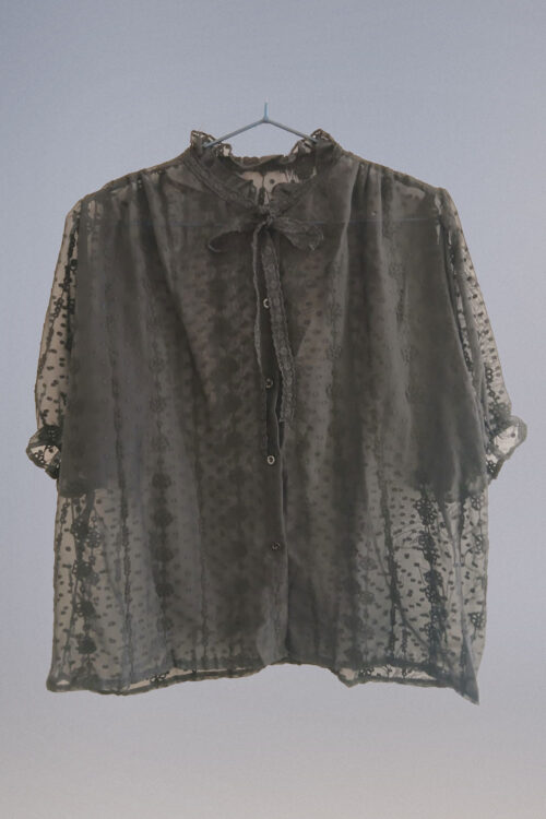 Blusa Plumeti con Lazo Encaje - Imagen 3