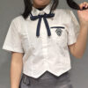 Camisa Preppy con Lazo