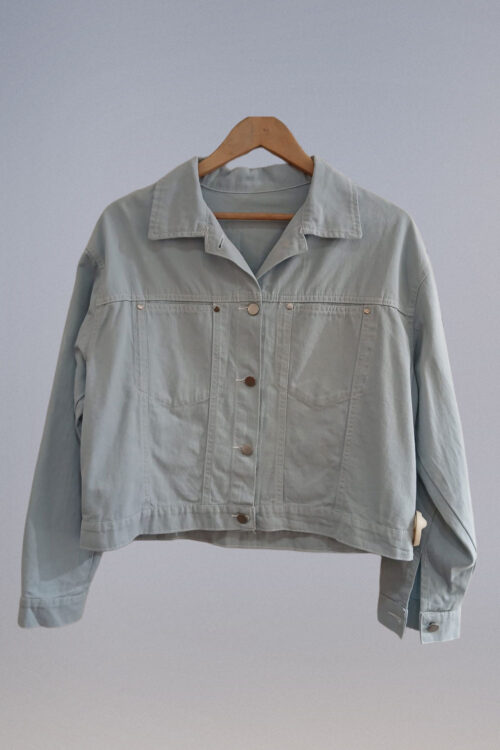 Campera Gabardina con Costuras en Contraste - Imagen 5