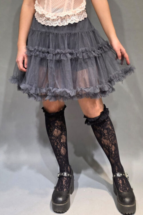 Minifalda Tull con Volante