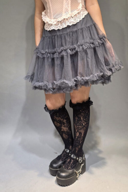 Alternative view of Minifalda Tull con Volante
