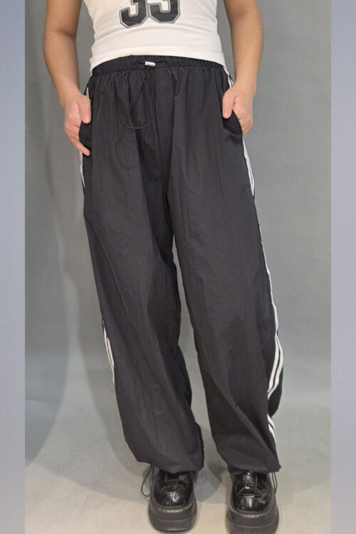 Pantalón Parachute con Rayas