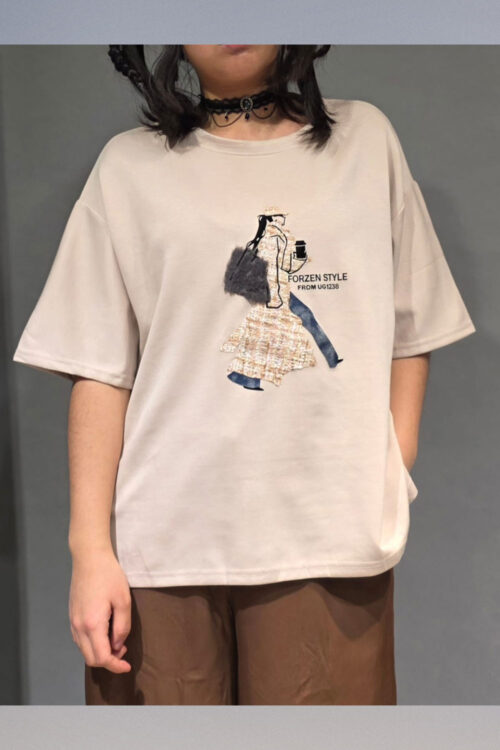 Alternative view of Polera con Apliqué Tweed