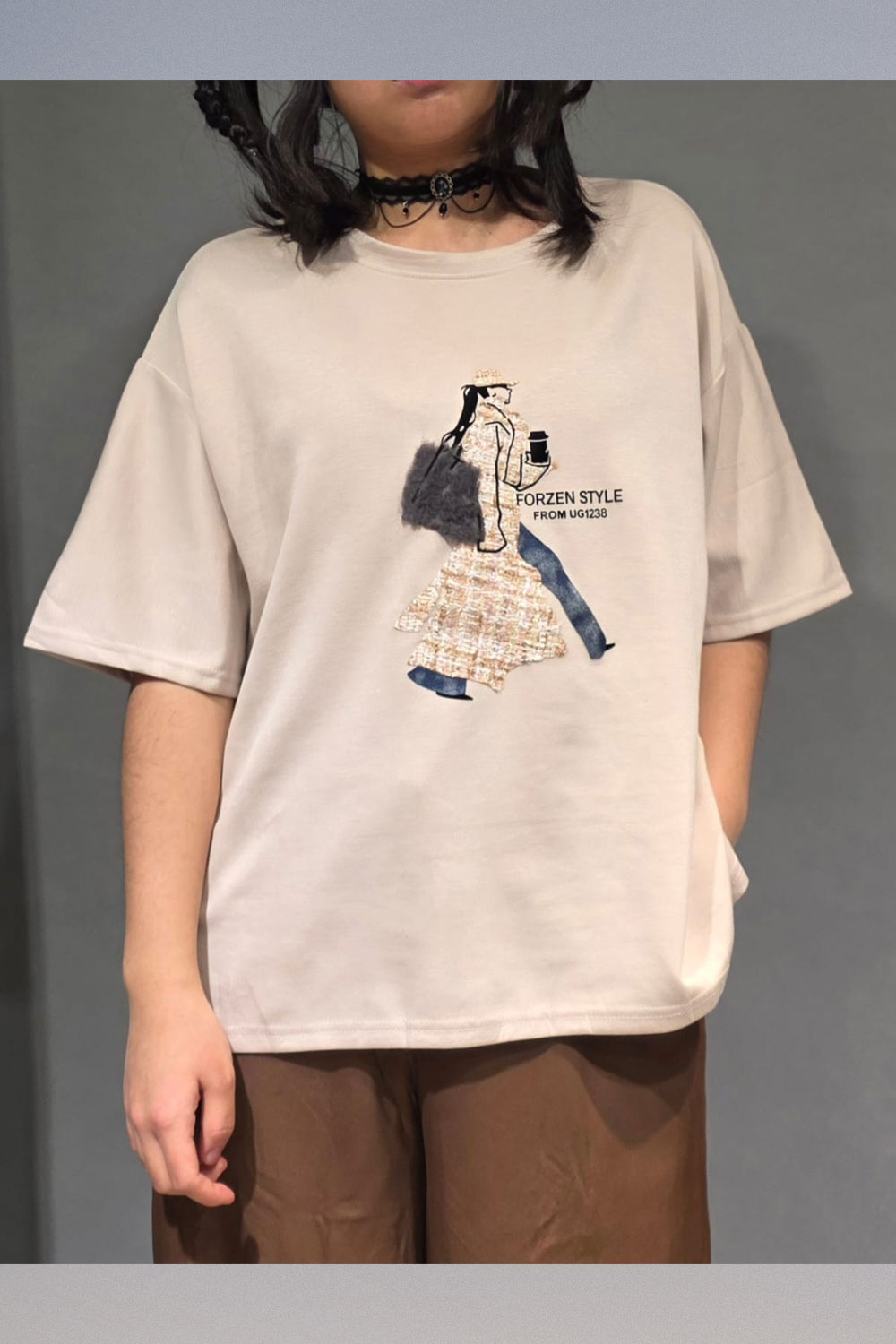 Polera con Apliqué Tweed - Imagen 2