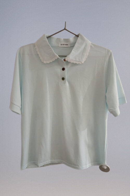 Polera de Algodón con Lycra con Cuello Bobo - Imagen 4