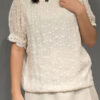 Polera Relieve con Brillo