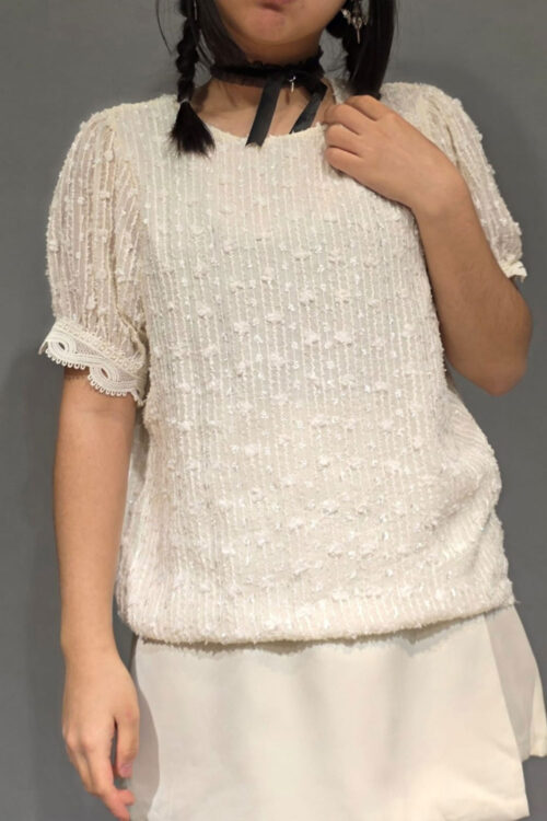 Polera Relieve con Brillo