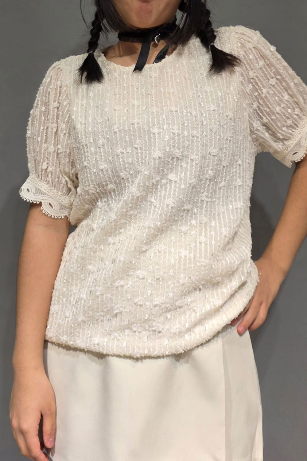 Polera Relieve con Brillo - Imagen 2