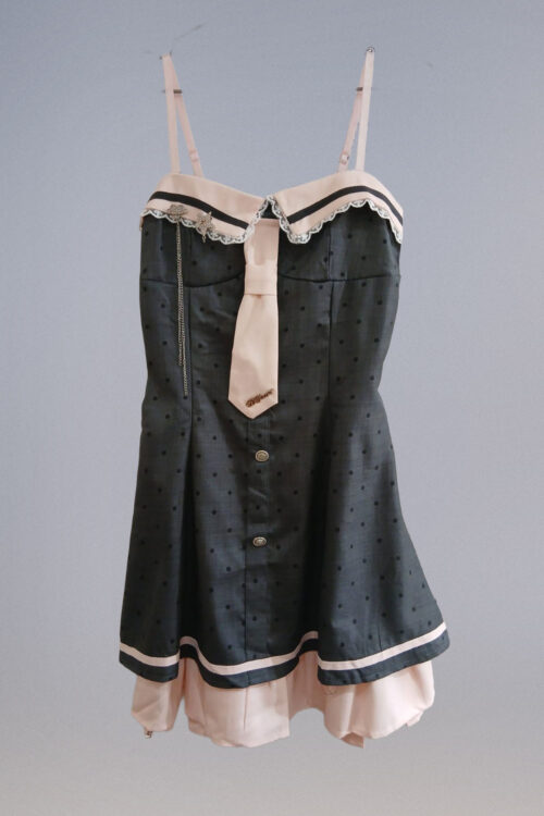 Vestido Lunares con Corbatín - Imagen 4