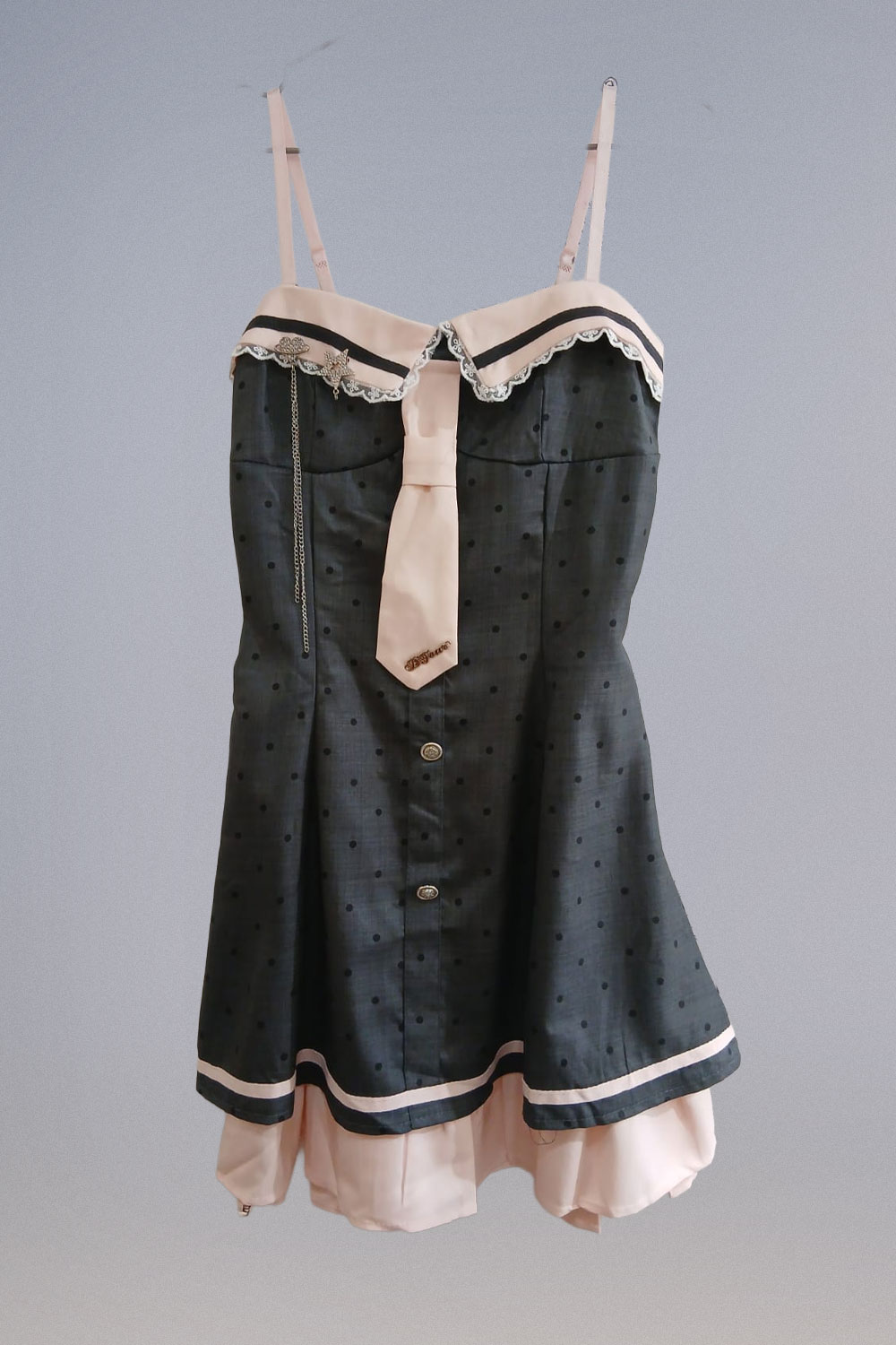 Vestido Lunares con Corbatín - Imagen 4