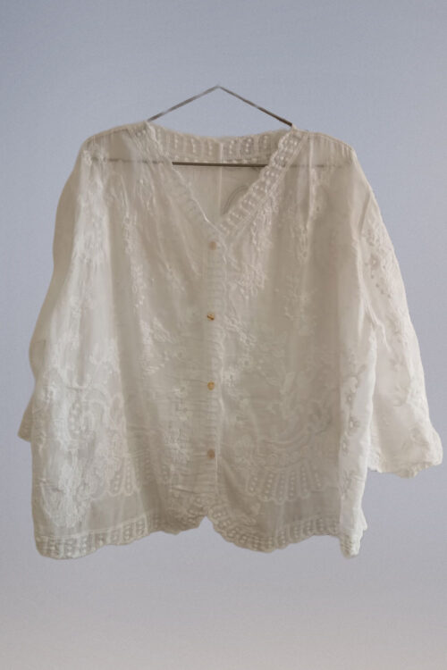Blusa Broderie con Botones - Imagen 4