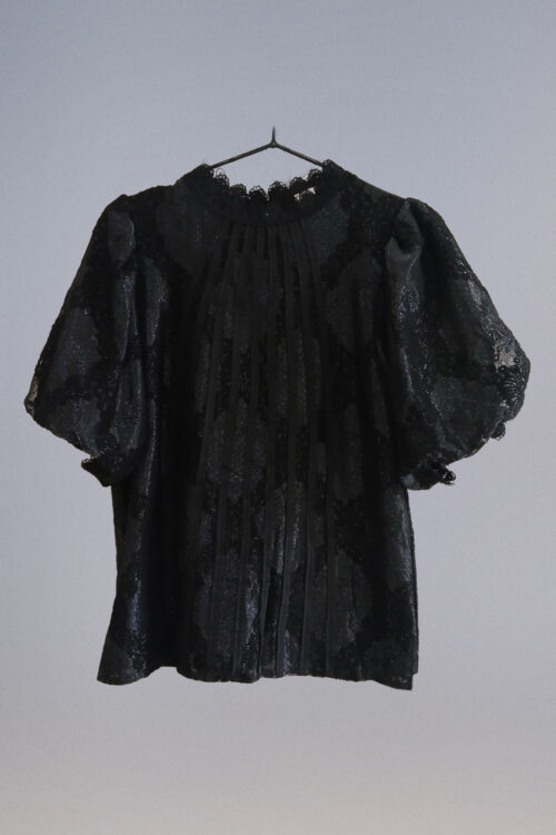 Blusa con Manga Globo y Alforzas - Imagen 6