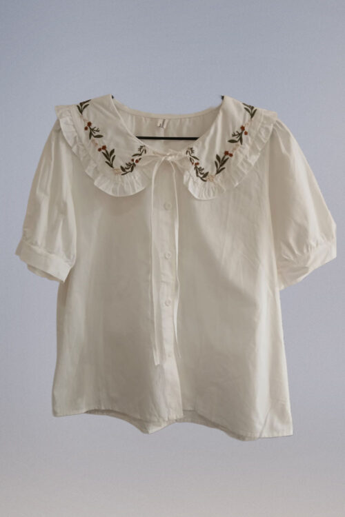 Blusa Poplin Cuello Bobo - Imagen 3