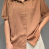 Blusa Seda con Collar Desmontable