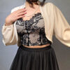 Bolero Seda con Perlas