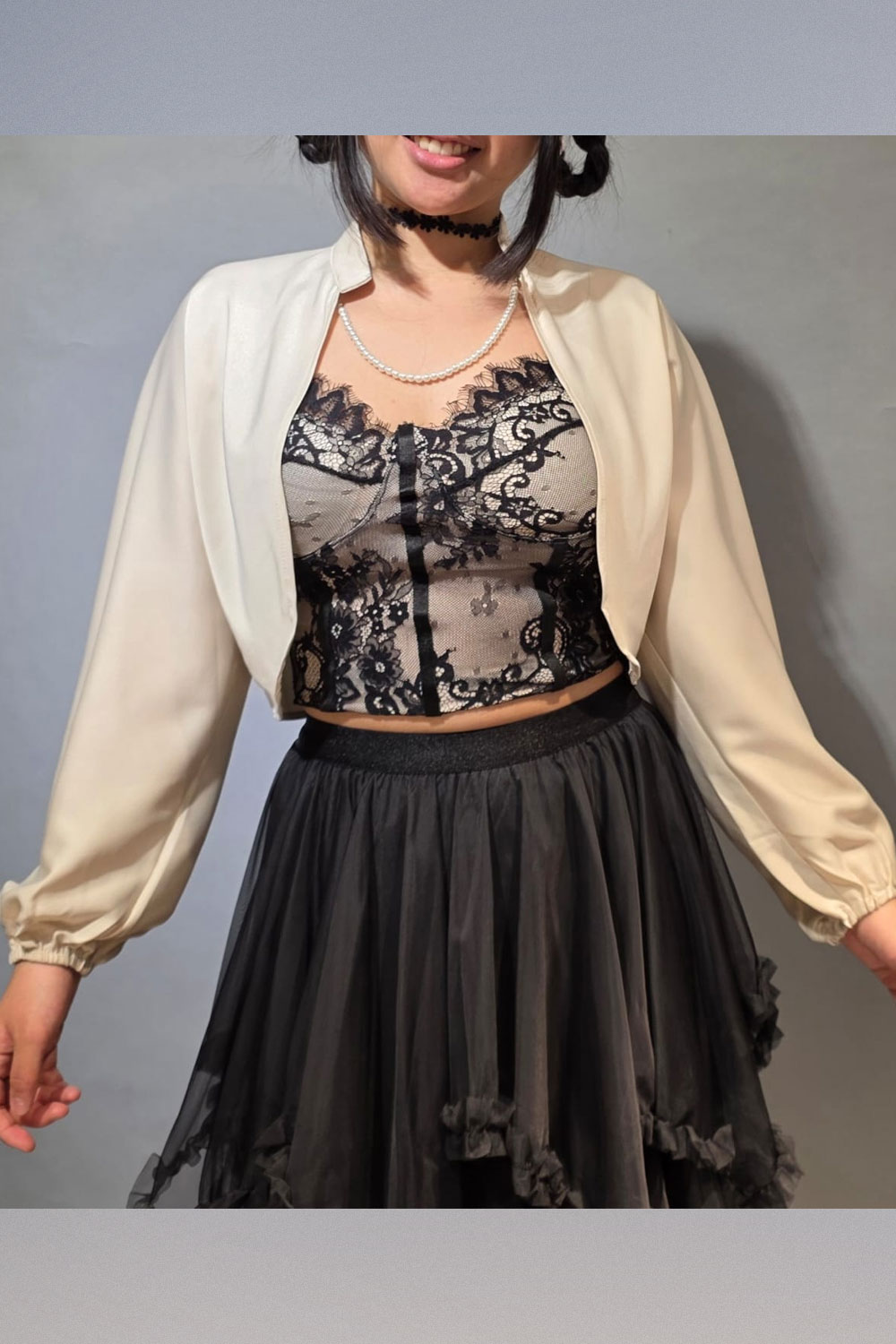 Bolero Seda con Perlas - Imagen 2