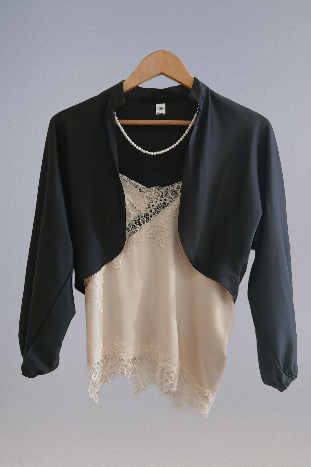 Bolero Seda con Perlas - Imagen 5