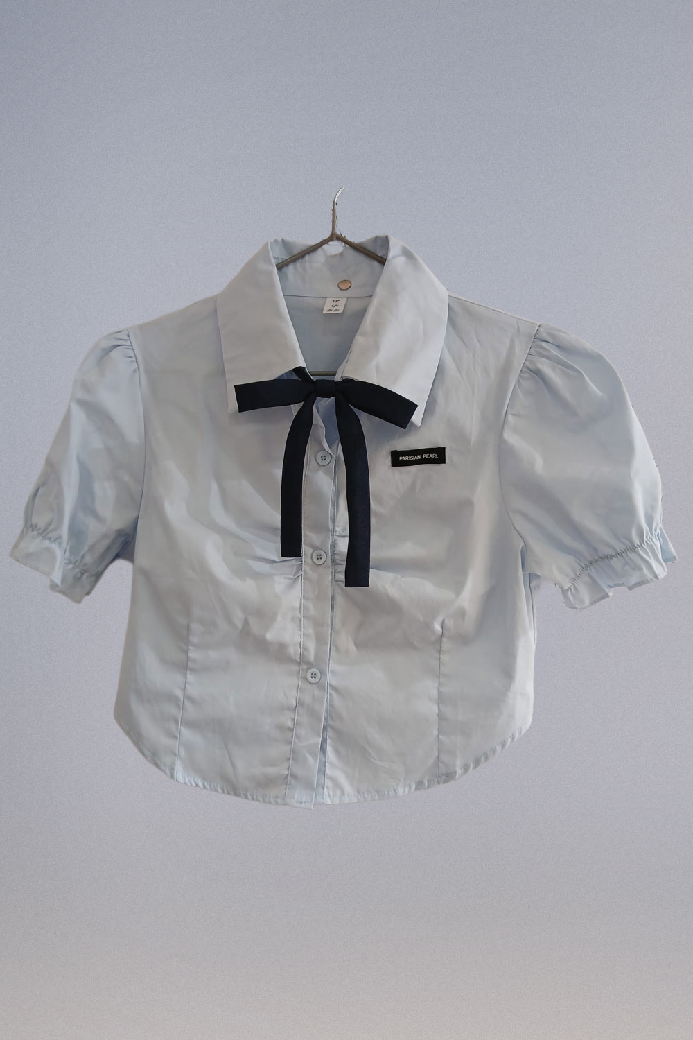 Camisa Crop con Moño - Imagen 3