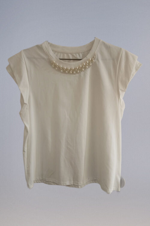 Alternative view of Polera con Cuello Perlas