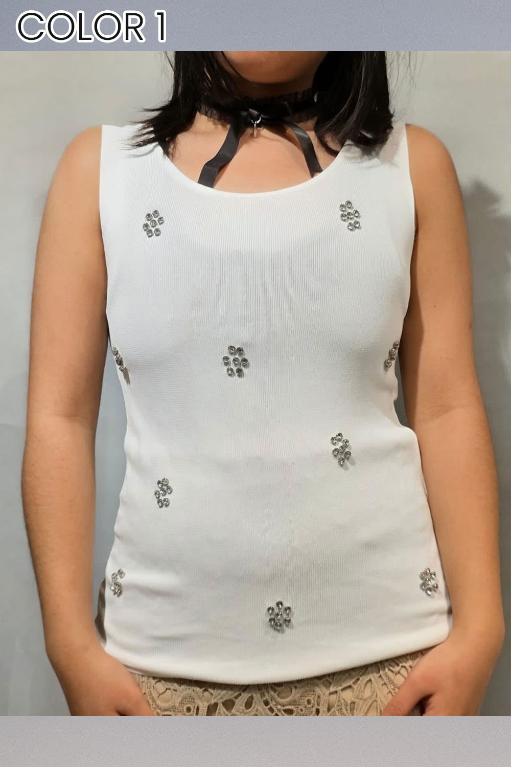 Polera Hilo con Strass